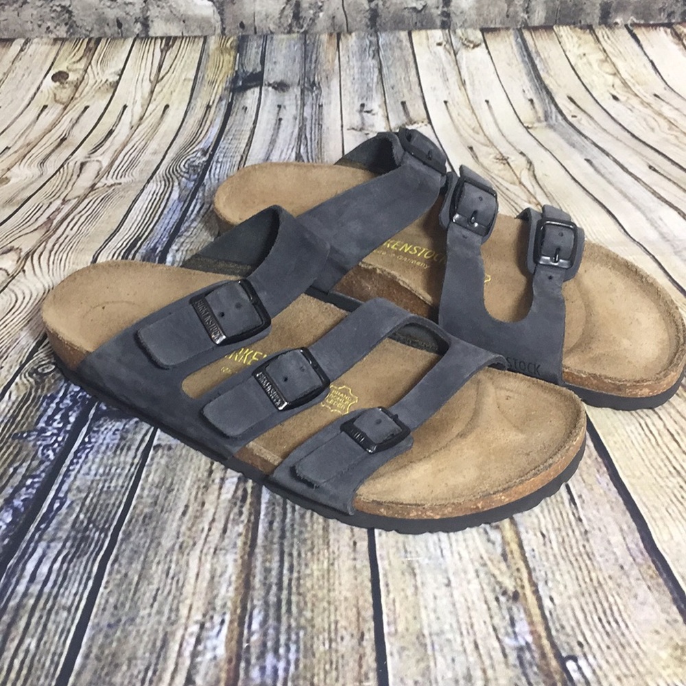 Birkenstock Slide sandals 40 narrow, gray